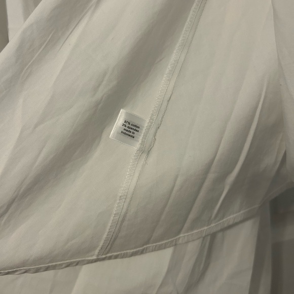 Lane Bryant White Peplum Button-Up Blouse Women’s Size 26 - Picture 7 of 11